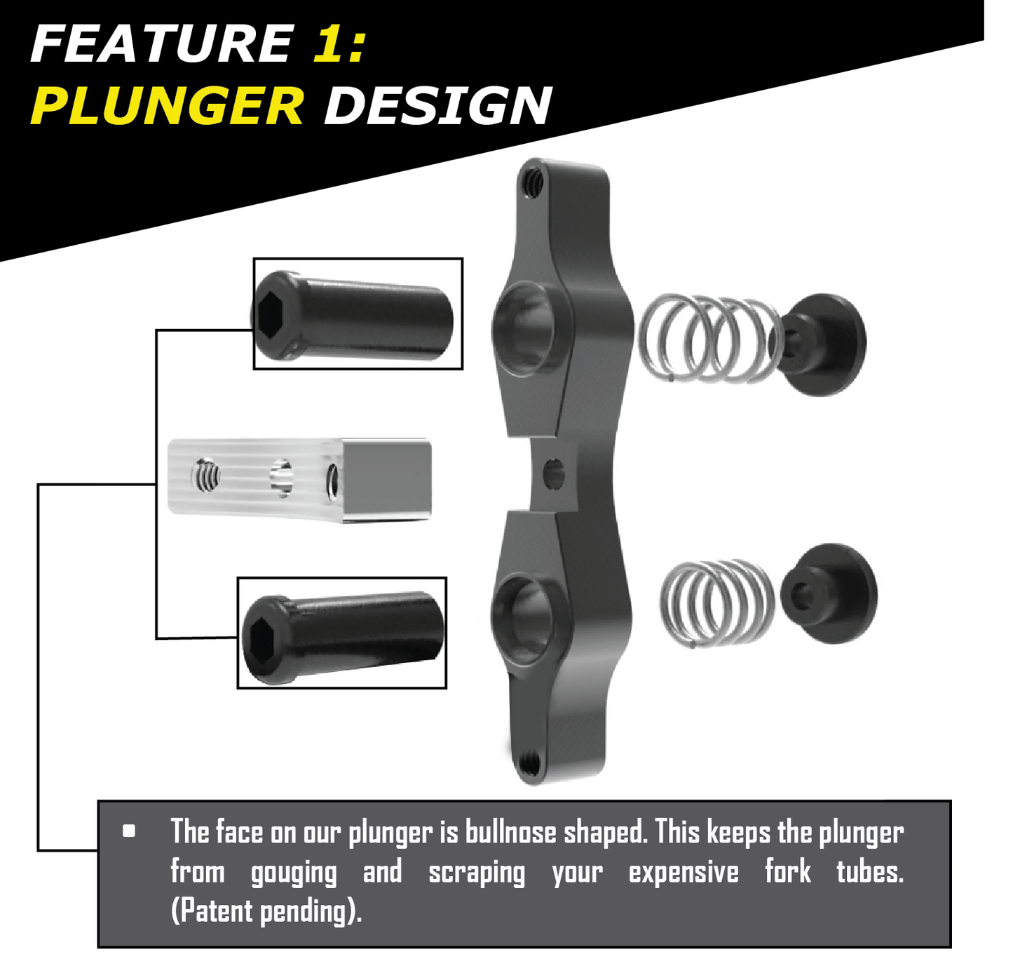 Tamer Double Button X Wing Black