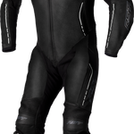 RST S1 CE Leather Suit - Black/Black/White - 5XL