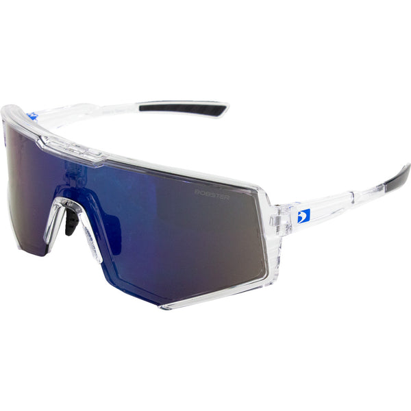 Bobster Sprocket Sunglasses - Crystal Clear - Blue Mirror Lens BSPR01
