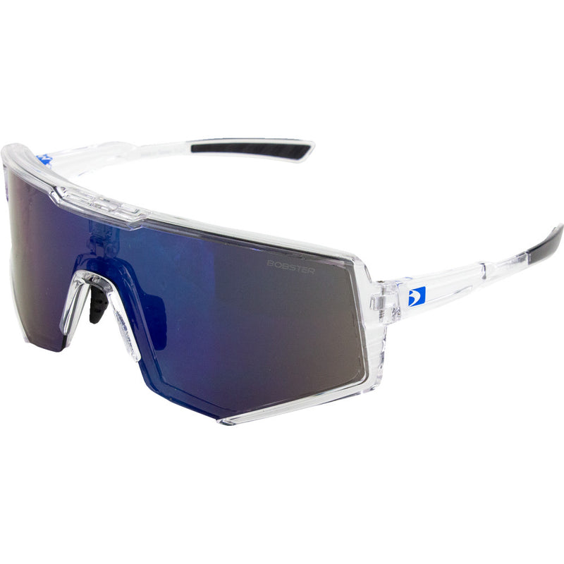 BOBSTER Sprocket Sunglasses - Crystal Clear - Blue Mirror Lens BSPR01