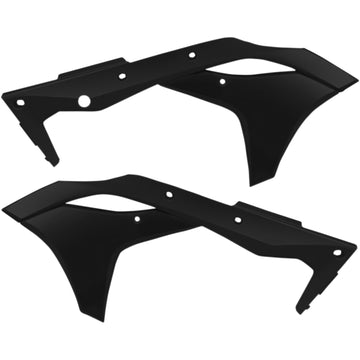 ACERBIS Radiator Shrouds - KX 250 F - Black 2630610001