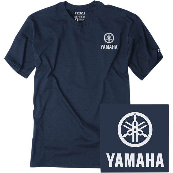 Factory Effex Yamaha Icon T-Shirt - Navy - 2XL 24-87208