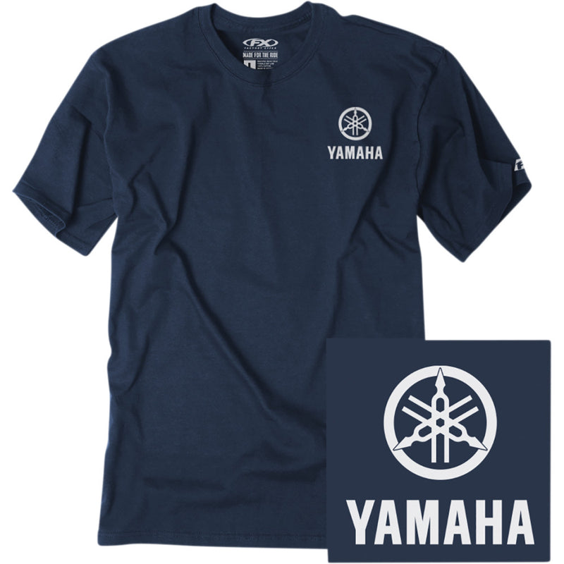 FACTORY EFFEX Yamaha Icon T-Shirt - Navy - Large 24-87204