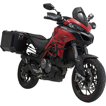 SW-Motech TRAX ADV Aluminum Case System - Black - Ducati Multistrada 950/1200/1260/V2 '15-'24 KFT.22.114.70002/B | Luggage Group