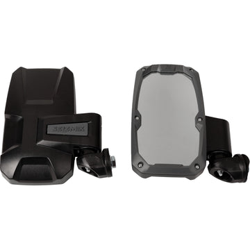 SEIZMIK Mirrors - Embark - Side View - Rectangle - Black - Polaris Pro-Fit/Can Am Profiled ROPS - Pair 56-18106
