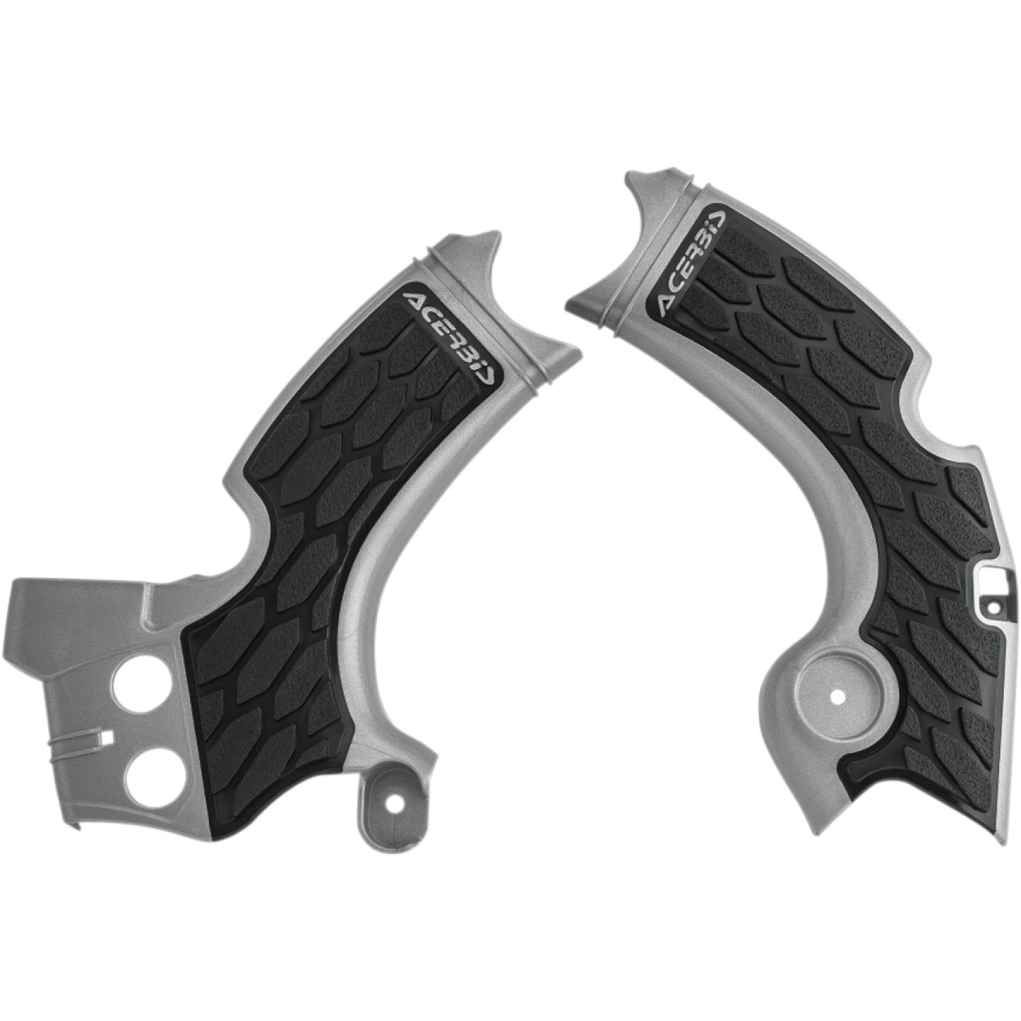 ACERBIS X-Grip Frame Guards - Silver/Black - KX 250 F 2657591015