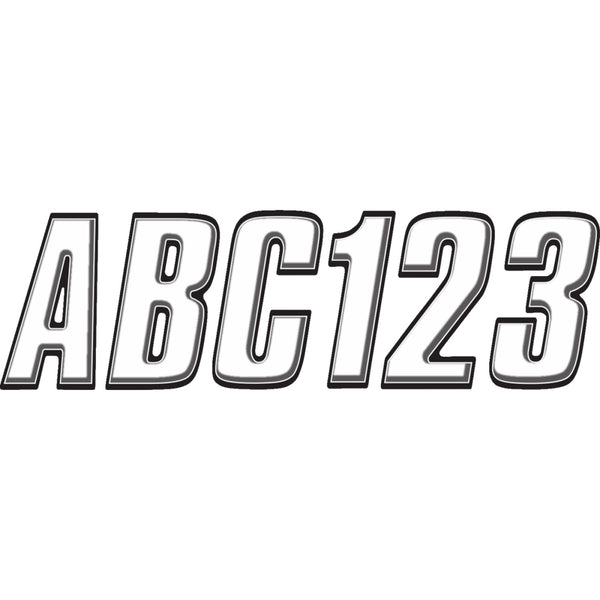 Hardline I.D. Sticker Kit - 800 Series - White WHBLK800