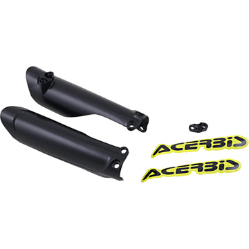 ACERBIS Lower Fork Covers for Inverted Forks - Black 2791510001