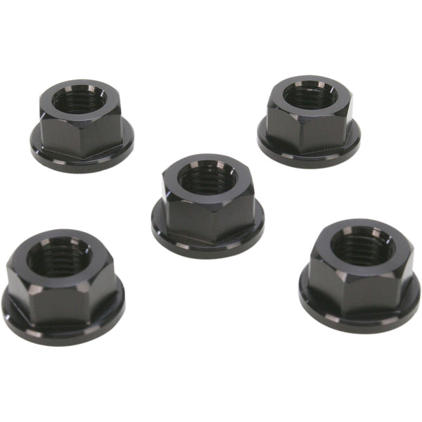 Driven Racing Aluminum Sprocket Nuts - Black - M10 x 1.25 DSN5BK