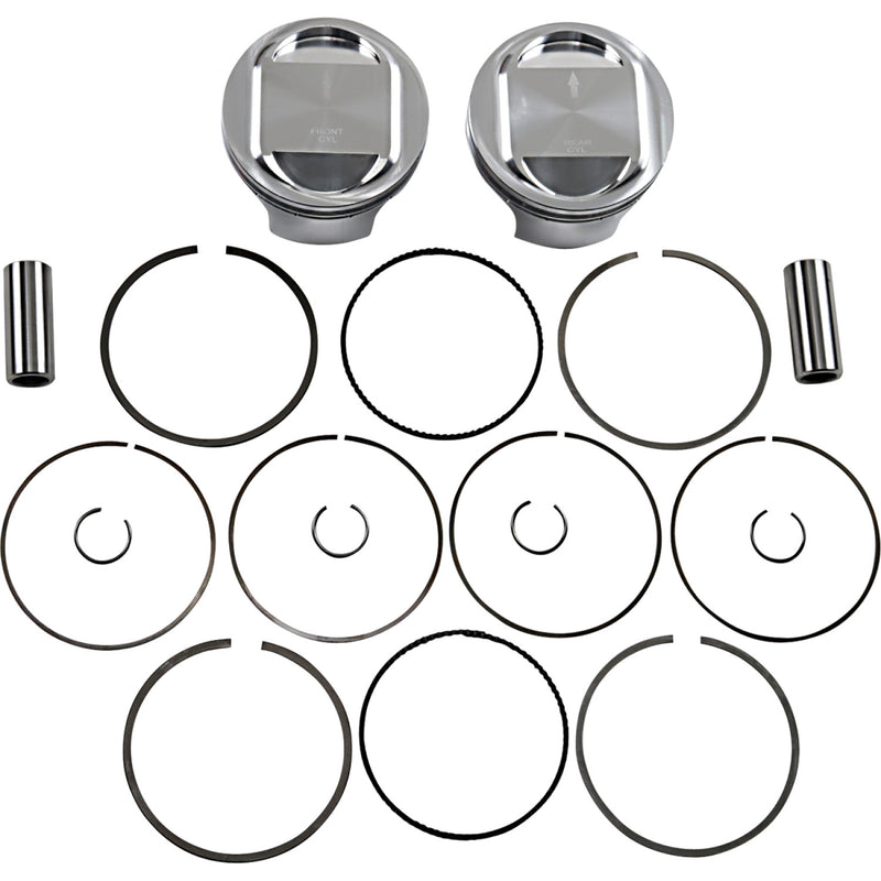 JE Pistons Piston Kit - 98" - Twin Cam 324722 | JE Pistons | Piston & Ring Kits