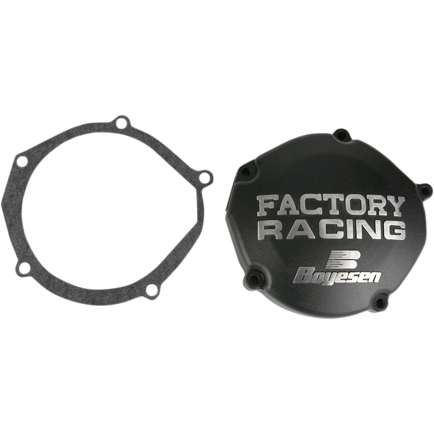 BOYESEN Ignition Cover - Black - Yamaha YZ125 SC33B