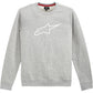 ALPINESTARS Ageless Crew Fleece - Heather Gray/White - XL 1212513221126XL