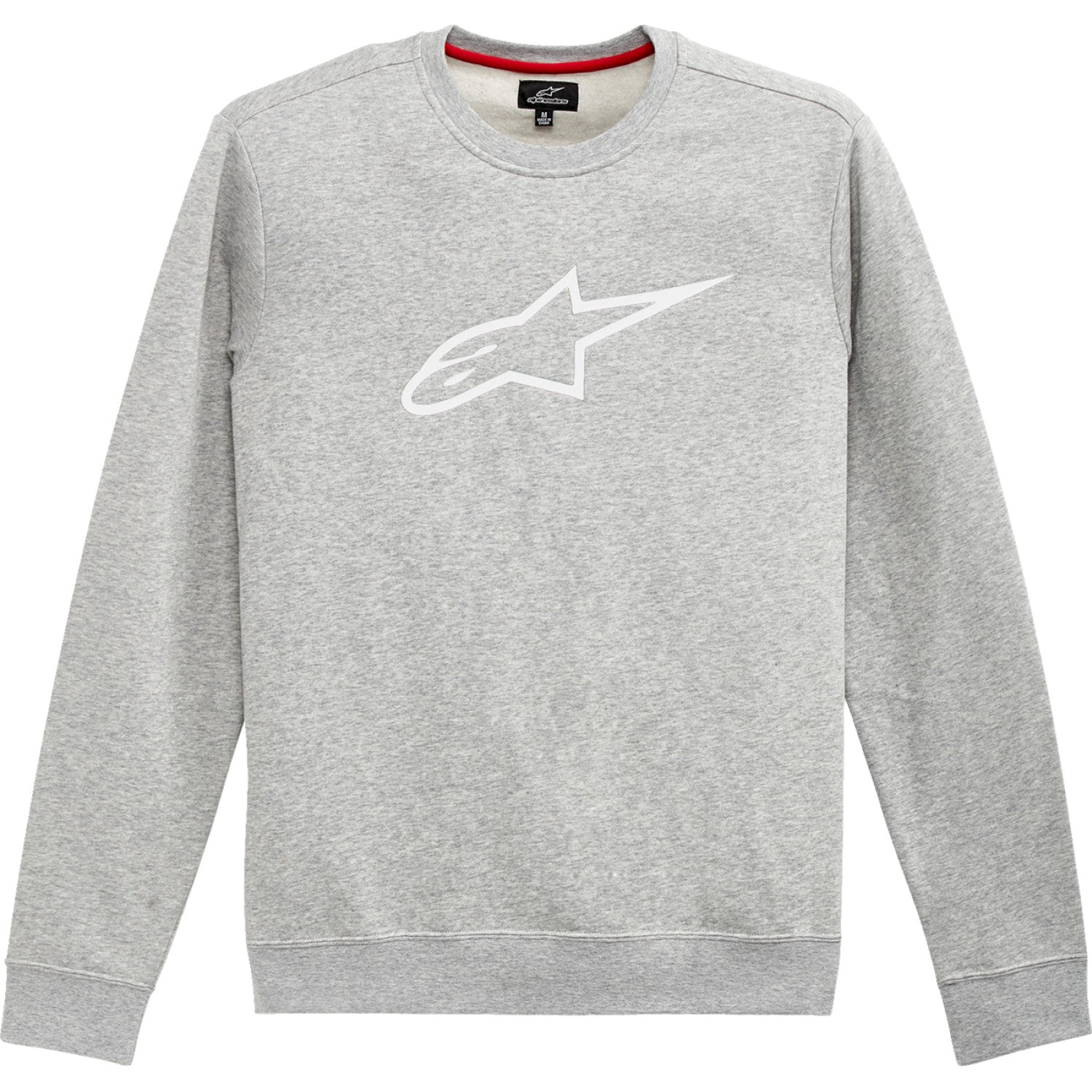 ALPINESTARS Ageless Crew Fleece - Heather Gray/White - XL 1212513221126XL