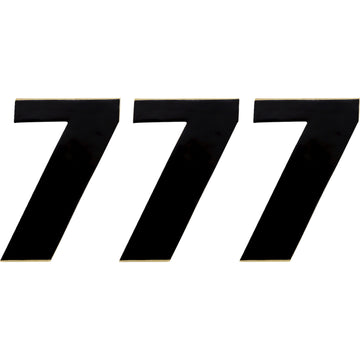 Moose Racing Race Number 7 - Black - 4.5" 80017