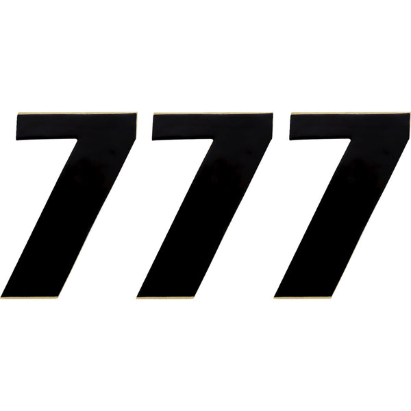 Moose Racing Race Number 7 - Black - 4.5