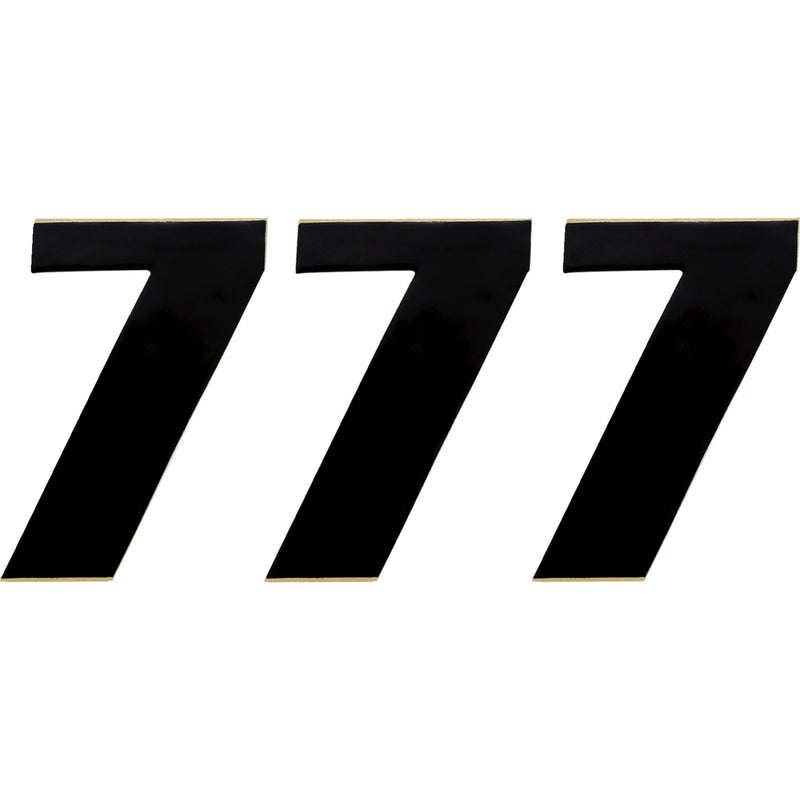 Moose Racing Race Number 7 - Black - 4.5" 80017