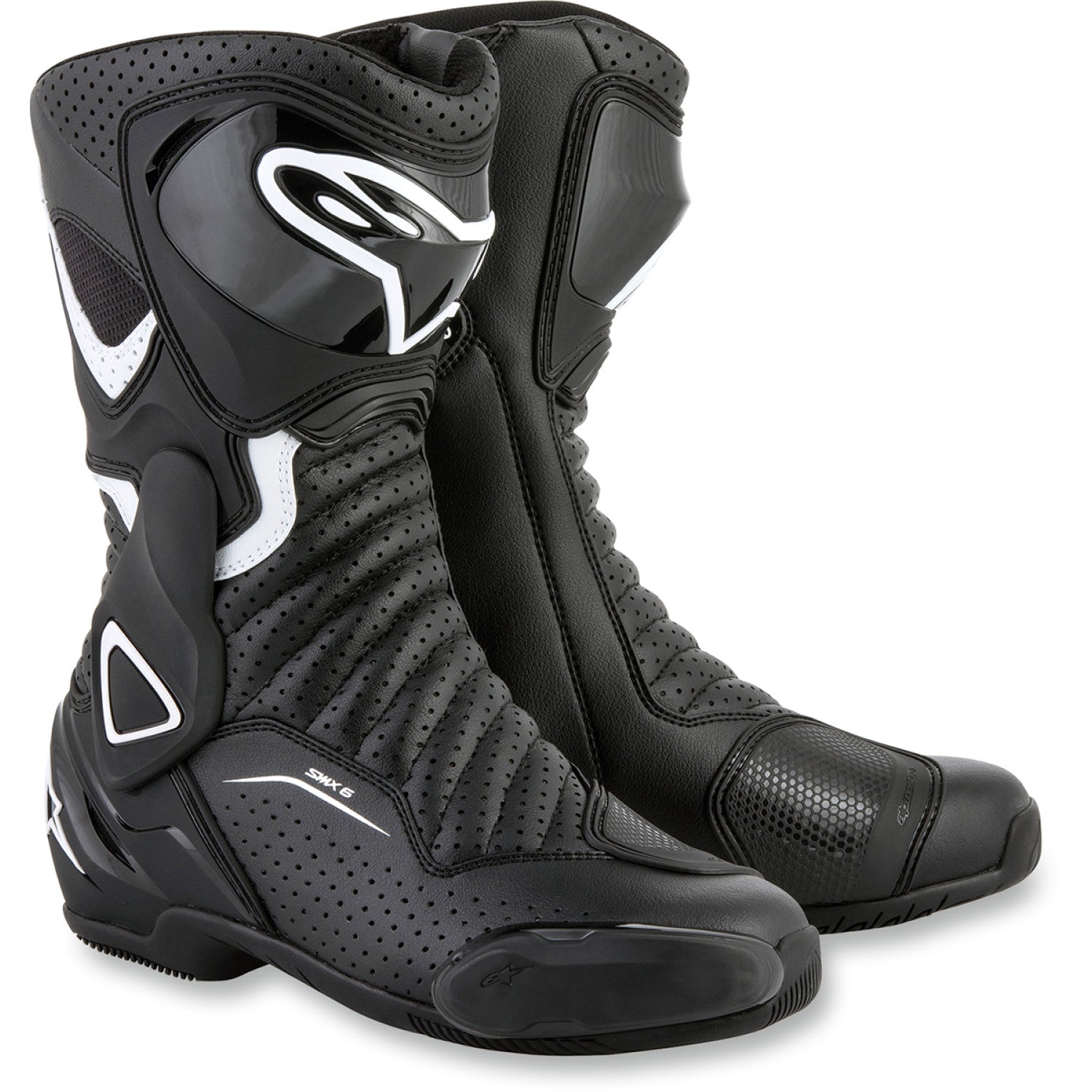 ALPINESTARS SMX-6 v2 Vented Boots - Black/White - US 10 / EU 42 2223117-122-42