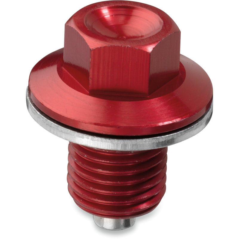 Moose Racing Magnetic Drain Plug - Red - Yamaha DP107-2