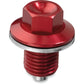 Moose Racing Magnetic Drain Plug - Red - Honda | Kawasaki | Suzuki | Yamaha DP107-3