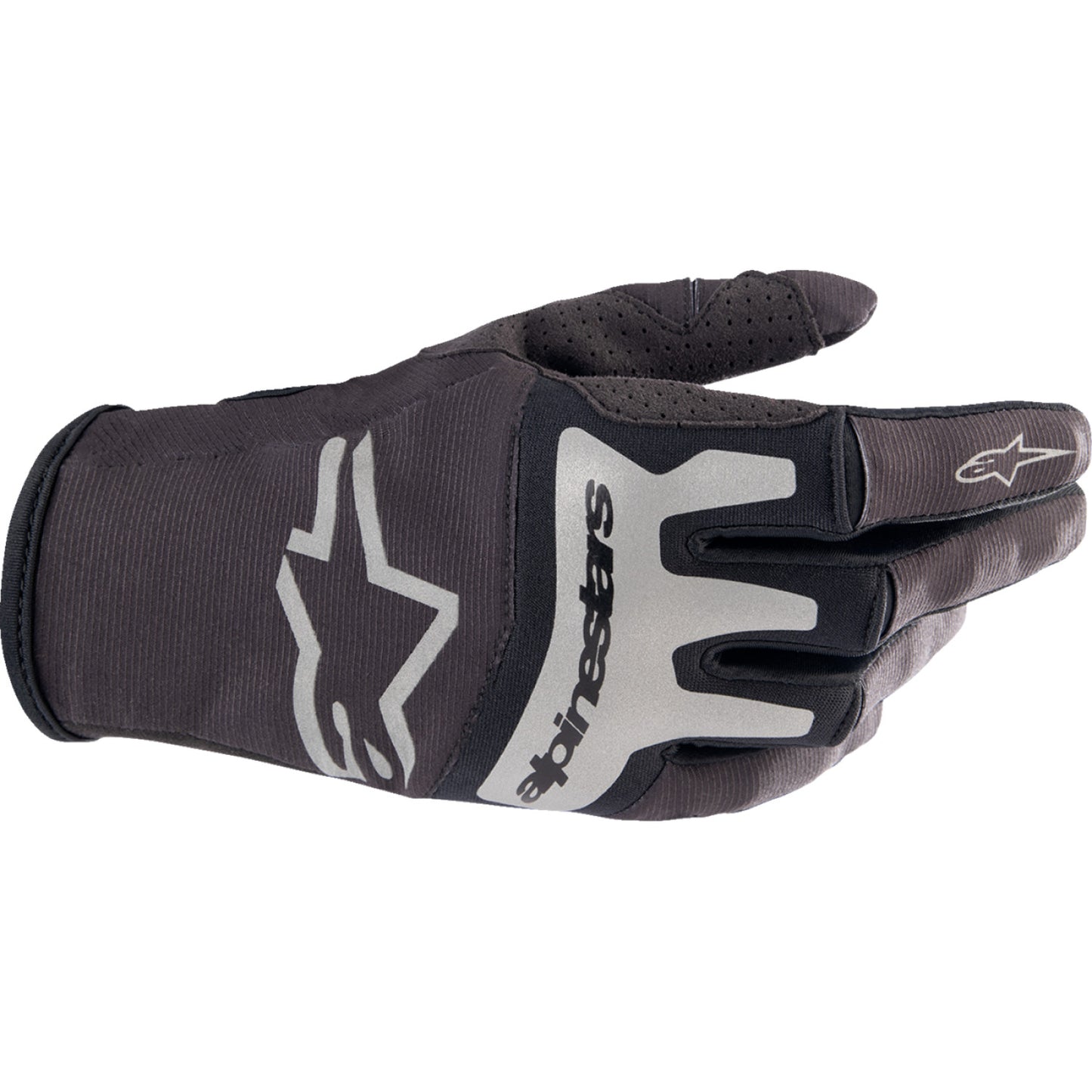 ALPINESTARS Techstar Gloves - Black/Brushed Silver - 2XL 3561023-1419-2X