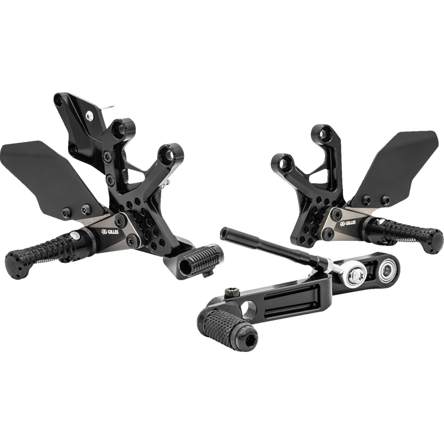 Gilles Tooling Adjustable Rearset - AS31GT3 - Black AS31GT3-S13-B | Rearsets Motorcycle