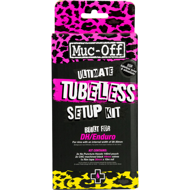 MUC-OFF USA Ultimate Tubeless Setup Kit - DH/Trail/Enduro - 30 mm Tape 20086