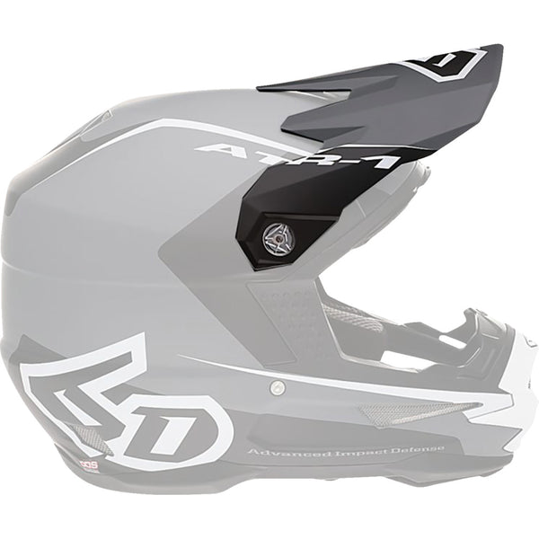 6D Helmets ATR-1 Visor - Stealth - White 72-3732