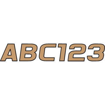 Hardline I.D. Sticker Kit - 700 Series - Brown BRBLK700 | Stickers Decals