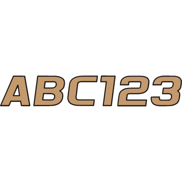 Hardline I.D. Sticker Kit - 700 Series - Brown BRBLK700