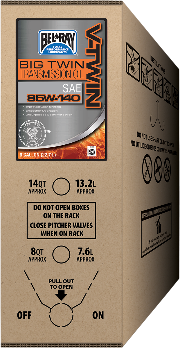 Bel-Ray Big Twin Transmission Oil - 6 U.S. gal. - Bag-In-Box 301828150033