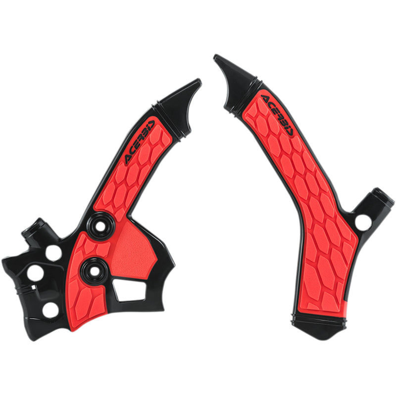 Acerbis X-Grip Frame Guards - Black/Red - CRF 250L 2726851042