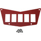 MOOSE OFFROAD Dash Plate - 5 Switch - Red 100-4383-PU