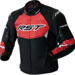 RST Tractech Evo D3O CE Textile Jacket - Black/Fluro Red - M