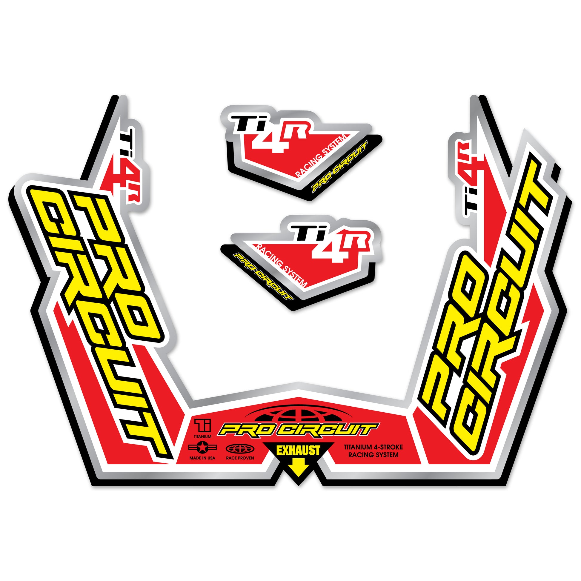 Ti 4r Sticker Kit Replacement Muffler Stickers