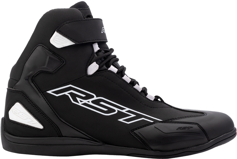 RST Sabre Moto Shoe CE Boot - Black/Black/White - US 10