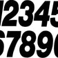 #1 7" Black Super X Digits 3/Pk