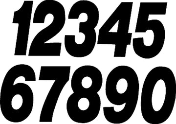 #1 7" Black Super X Digits 3/Pk