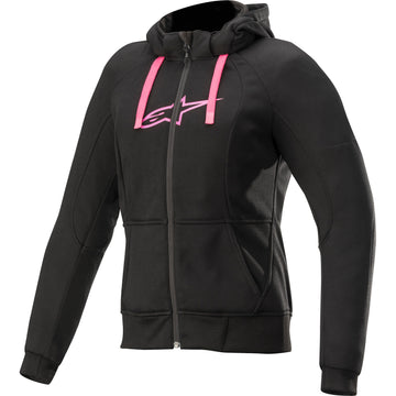 ALPINESTARS Women's Sport Jacket/Hoodie - Black/Pink- XL 4210920-1039-XL