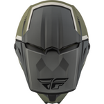 Fly Racing Kinetic Vision Helmet Matte Olive Green/Grey S