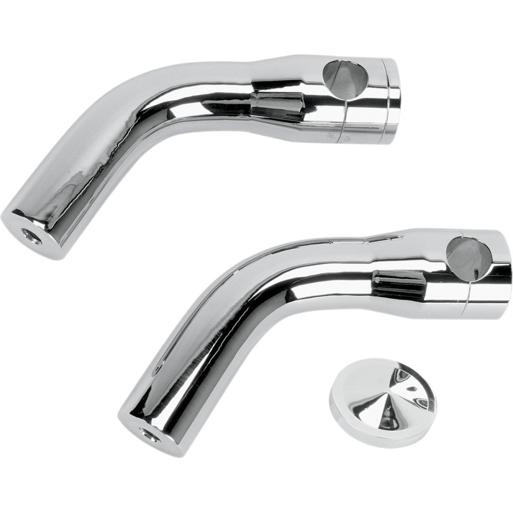 ACCUTRONIX Elite Custom Billet Aluminum Risers - Pullback - 6" - Chrome HRP1356-C