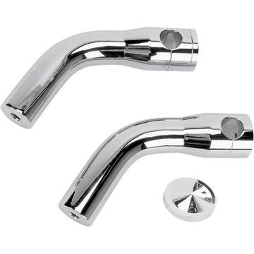 ACCUTRONIX Elite Custom Billet Aluminum Risers - Pullback - 6" - Chrome HRP1356-C