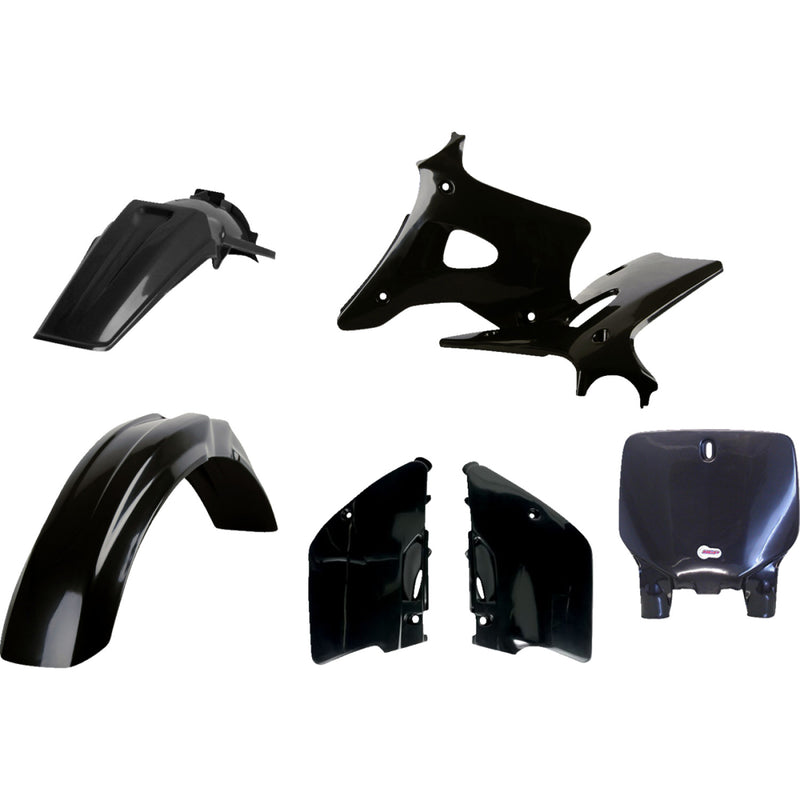 POLISPORT Body Kit - Complete - Black - KX 125/250 90705 by Polisport