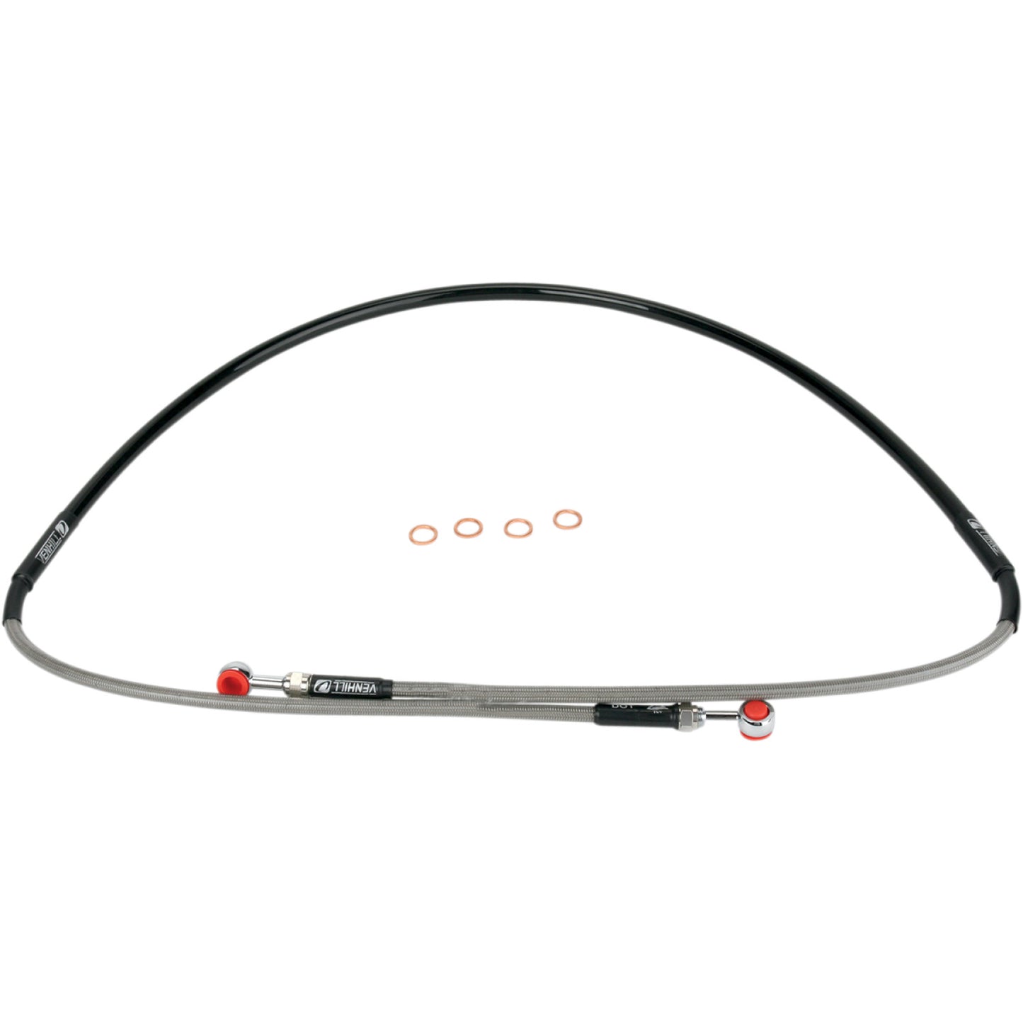 Moose Racing Brake Line - Front - Stainless Steel - YZ 80/85 Y01-1048