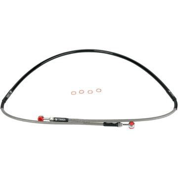 Moose Racing Brake Line - Front - Stainless Steel - YZ 80/85 Y01-1048