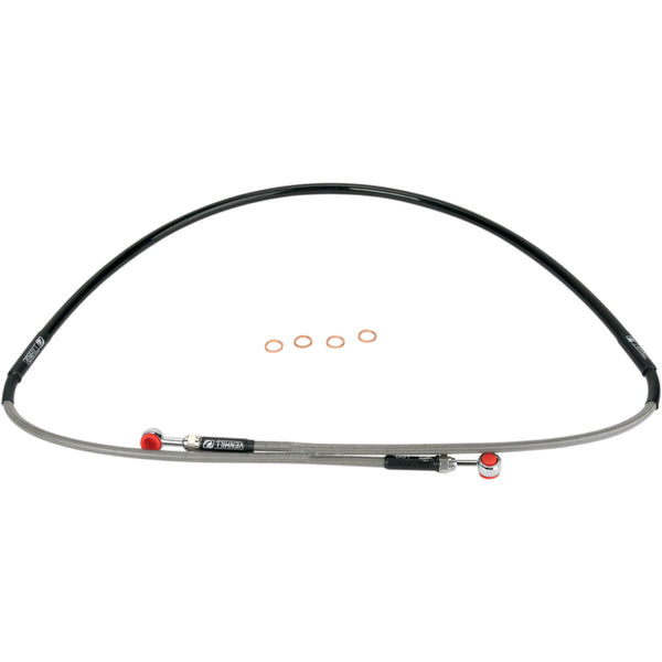 Moose Racing Brake Line - Front - Stainless Steel - YZ 80/85 Y01-1048