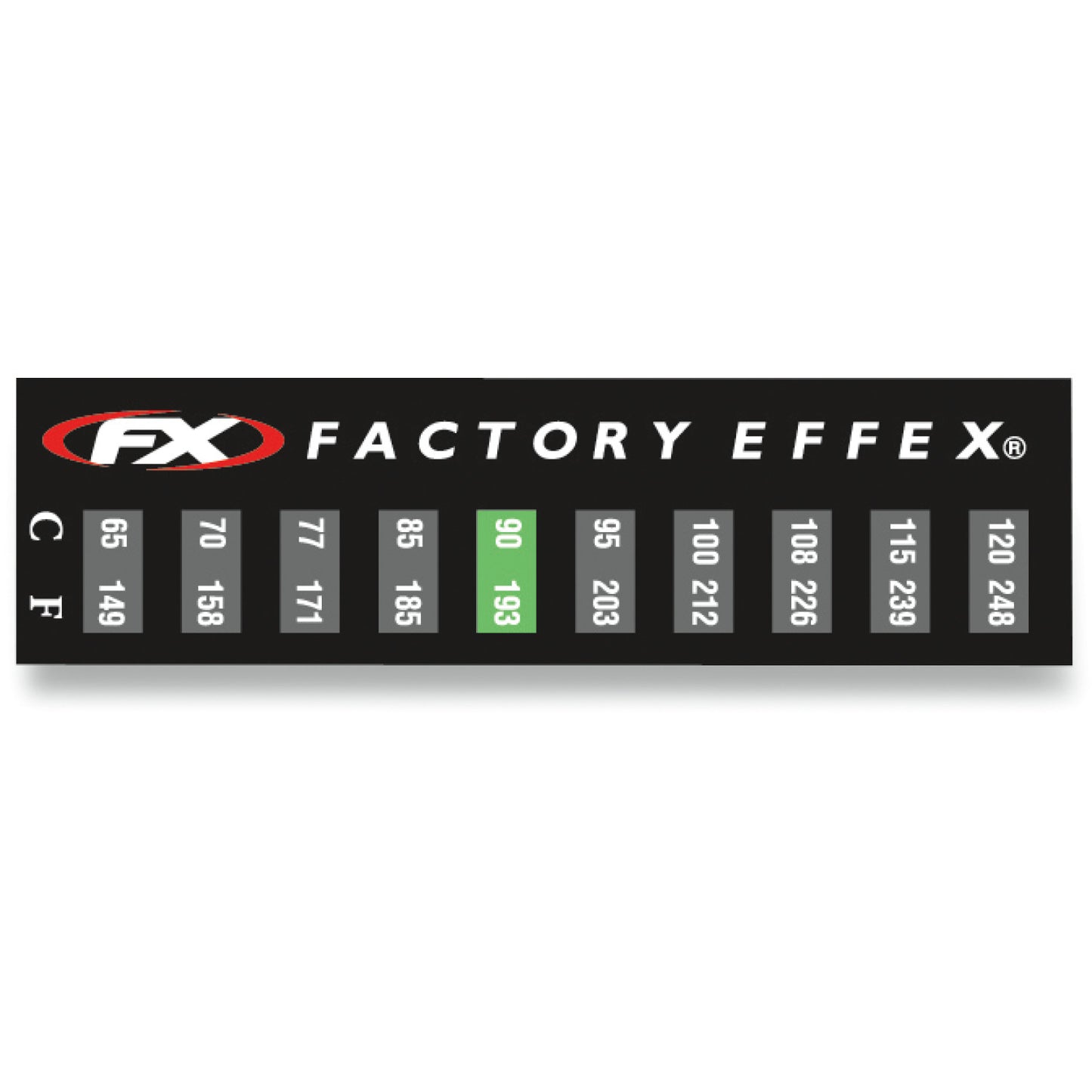 FACTORY EFFEX Temperature Sticker 08-90225