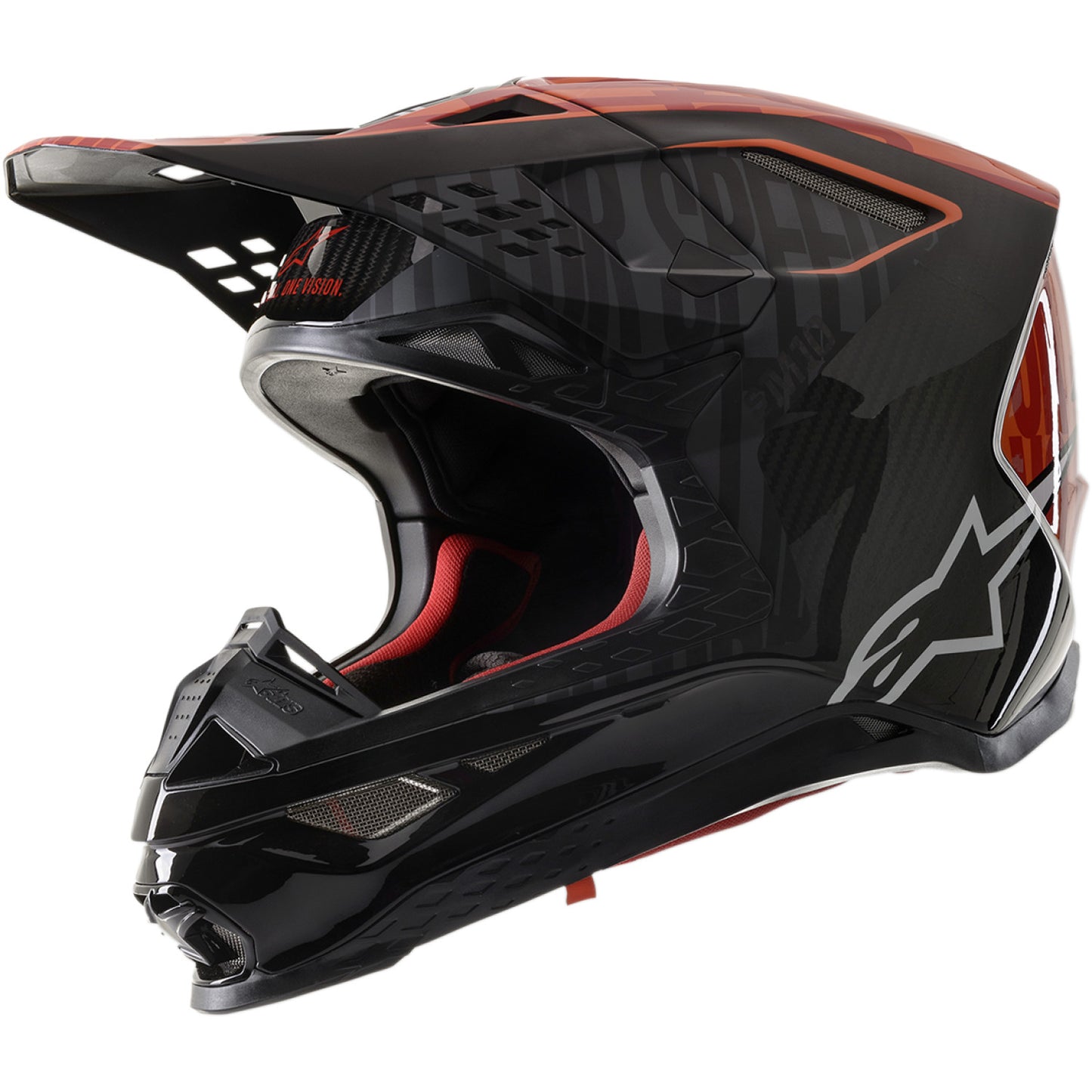 ALPINESTARS Supertech M10 Helmet - Alloy - MIPS - Black/Orange/Red - XS 8301720-1403-XS