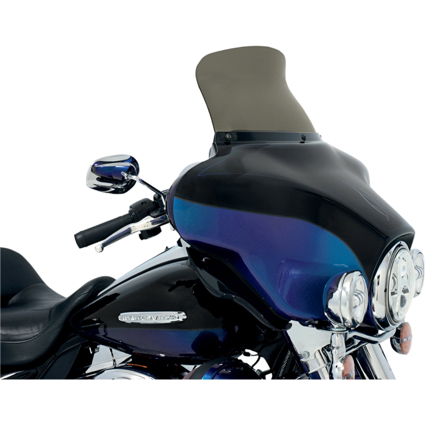 Memphis Shades Spoiler Windshield - 9" - Smoke - FLH MEP8591