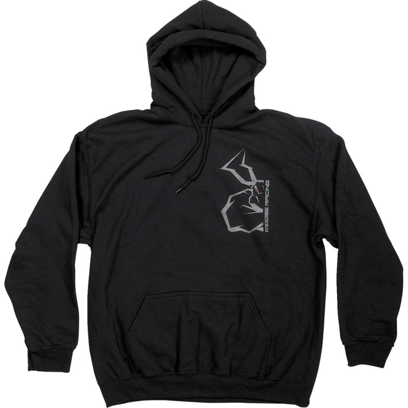 MOOSE OFFROAD Half Agroid Hoodie - Black - Large 3050-6354
