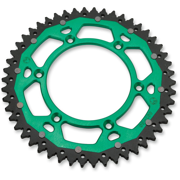 Moose Racing Dual Sprocket - Green - 52 Tooth 1210-460-52-15X